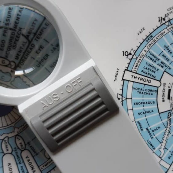 iridology-chart and scope